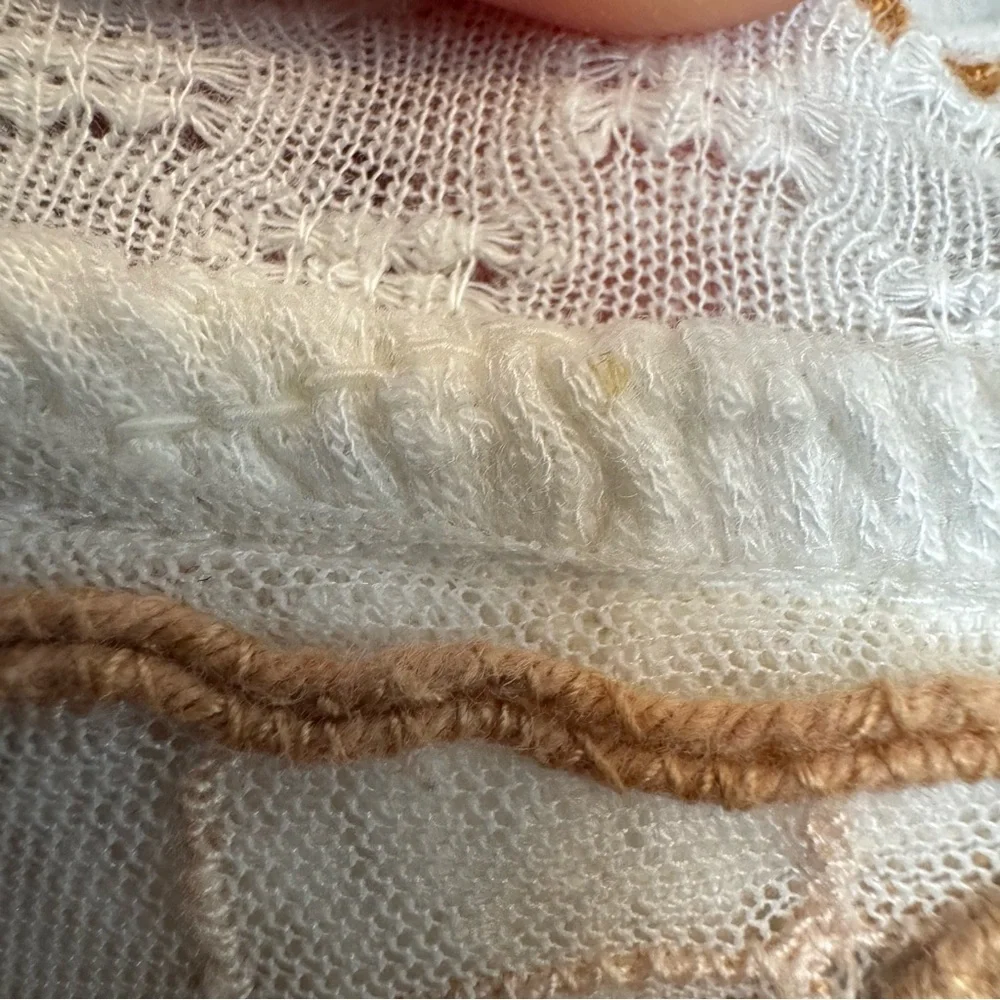Free People Embroidered White Blouse Size XS - Picture 5 of 7